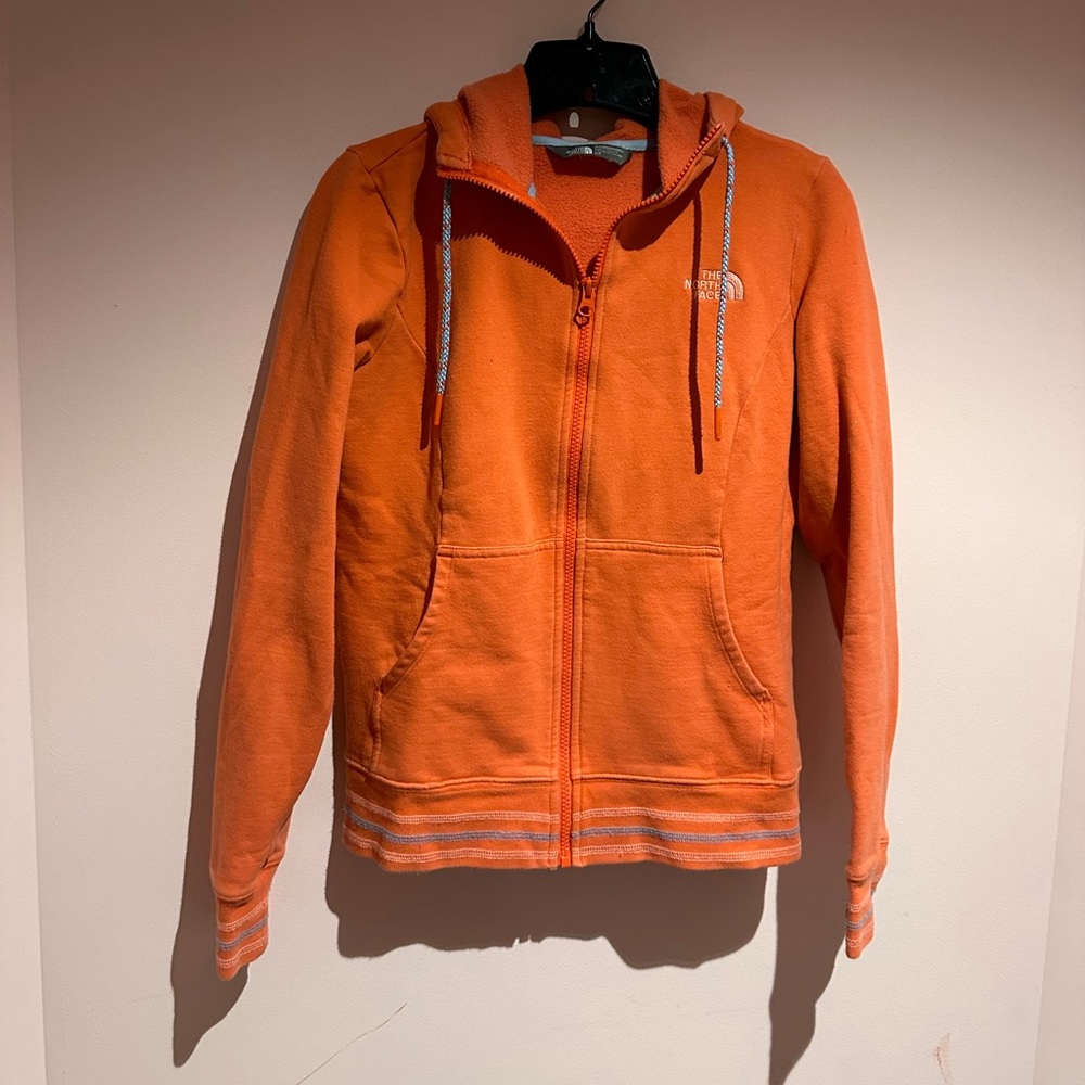 North face peach sweatshirt